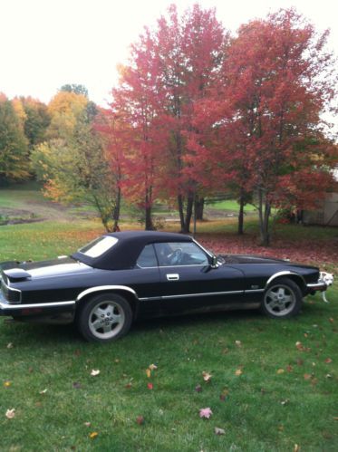 1993 convertible jaguar 6 cyc black on black