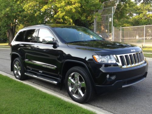 2013 jeep grand cherokee overland hemi 5.7 chrome oem wheels/running boards