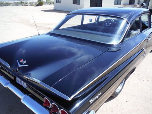 1960 RARE! BISCAYNE 2 DOOR CALIFORNIA CAR ! 350 4 SPEED, MIDNIGHT BLACK !!!, US $19,500.00, image 14