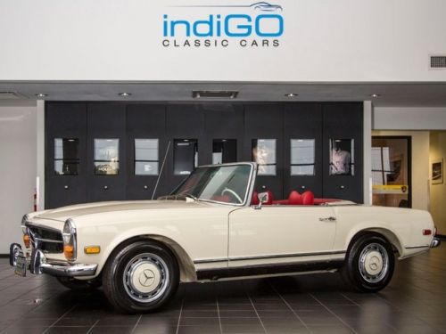 1969 merecedes benz 280sl automatic pagoda california coupe ivory red leather