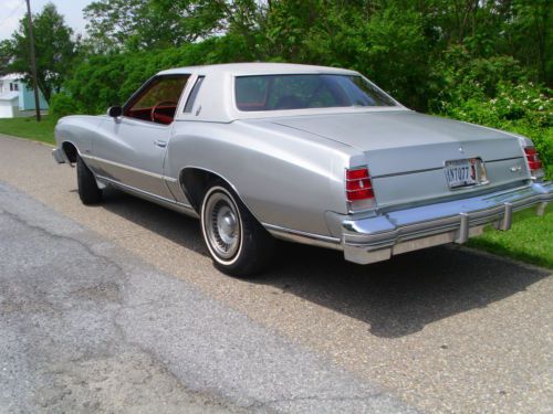 1977 chevrolet monte carlo s coupe 2-door 5.7l low miles no reserve