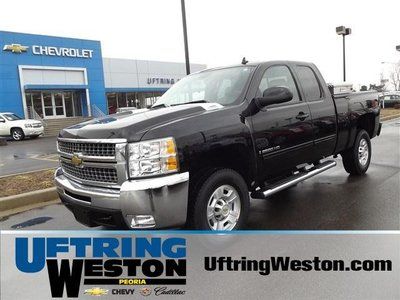 One owner extended cab 6.0 liter ltz trim leather sunroof chrome step camera