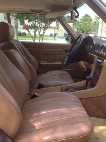 1986 Mercedes Benz 560SL convertible one owner 96K miles white w/ tan interior, US $12,000.00, image 2
