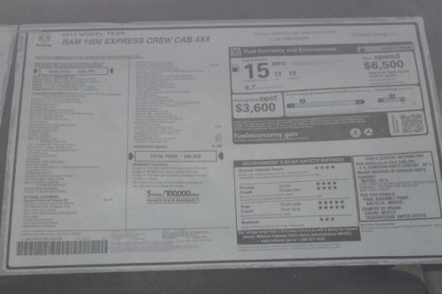 2014 RAM 1500 Tradesman/Express, US $34,916.00, image 4