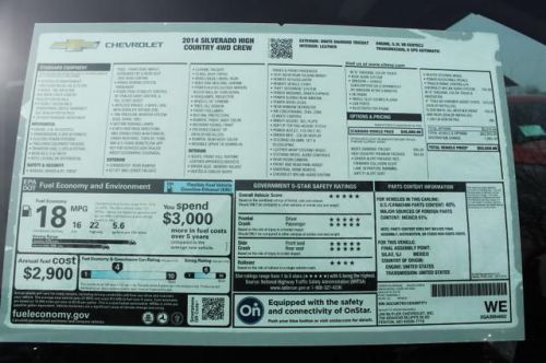 2014 Chevrolet Silverado 1500 High Country, US $53,550.00, image 5