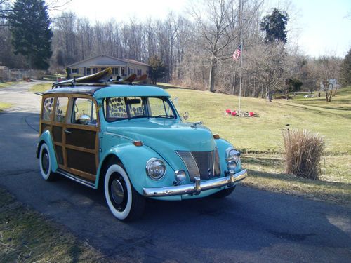1968 vw beetle woody wagon custom