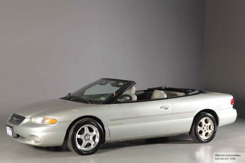 2000 chrysler sebring convertible leather wood auto ac alloys !