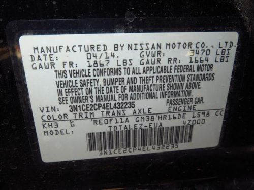 2014 Nissan Versa Note SV, US $18,109.00, image 7