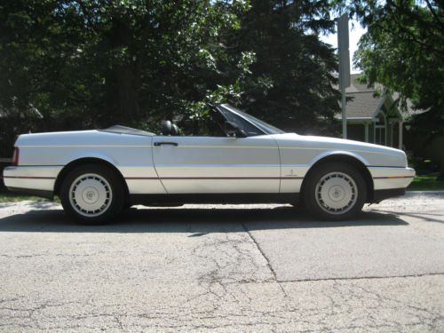 Euro pearl white 1991 cadillac allante convertible with hardtop 68,000 miles