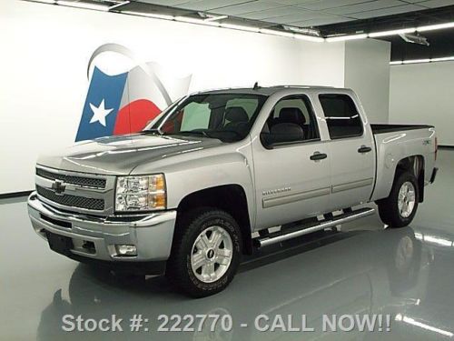 2012 chevy silverado lt crew 4x4 leather 6-pass 43k mi texas direct auto