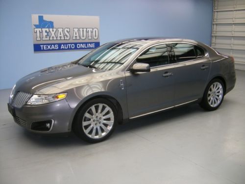 We finance!!! 2011 lincoln mks pano roof nav heated leather 24k miles texas auto