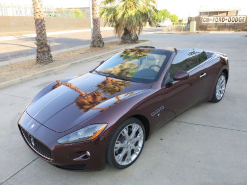 2011 maserati grand turismo convertible low miles loaded low reserve