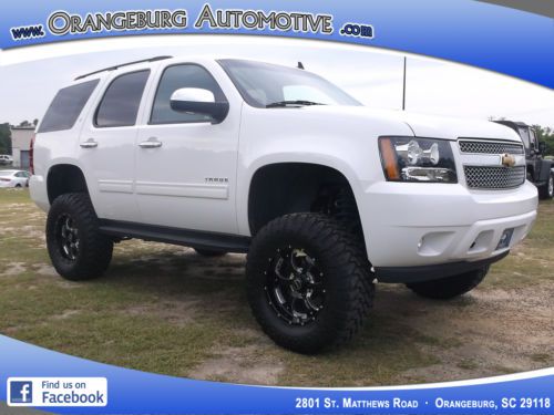 2013 chevrolet tahoe lt sport utility 4-door 5.3l 4x4 lifted fuel tires bmf rims