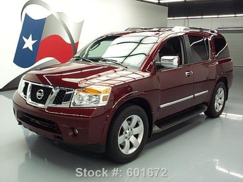 2012 nissan armada sl 8-pass sunroof leather dvd 36k mi texas direct auto