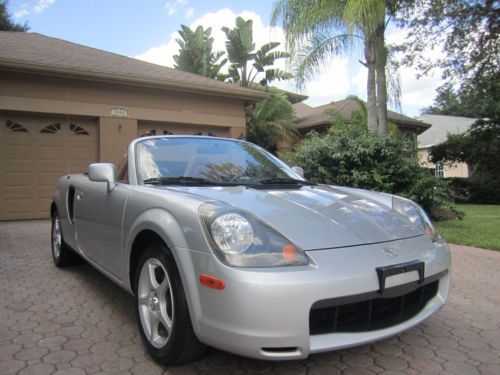 2002 toyota mr2 spyder convertible leather cd alloy fl lady owned 55k pristine!!