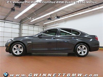 528i 5 series low miles 4 dr sedan automatic gasoline 3.0l straight 6 cyl dark g