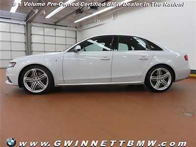 4dr sedan s tronic prestige low miles automatic gasoline 3.0l v6 cyl glacier whi