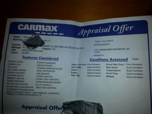 2006 Mercedes-Benz CLS55 AMG Base Sedan 4-Door 5.5L, US $23,999.00, image 11