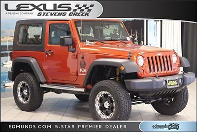 Jeep wrangler 4wd 2dr x low miles suv automatic gasoline 3.8l v6 cyl sunburst or