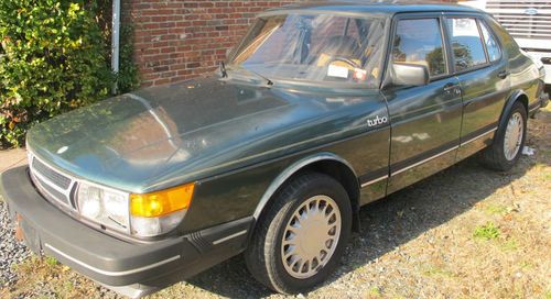 1985 saab 900 turbo 4 door 5 speed - super low original 39k miles - 1 of a kind!