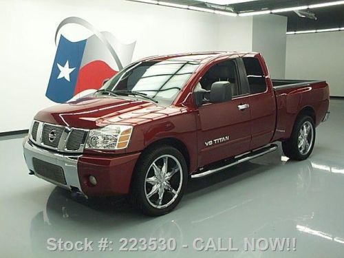 2007 nissan titan 5.6 se king cab sidesteps 22&#039;s 53k mi texas direct auto