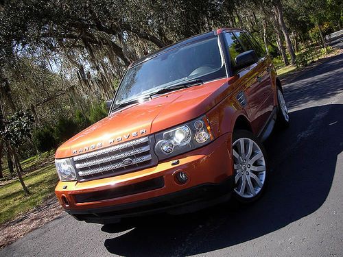 2006 range rover sport supercharged rare vesuvious orange dvd nav * no reserve *