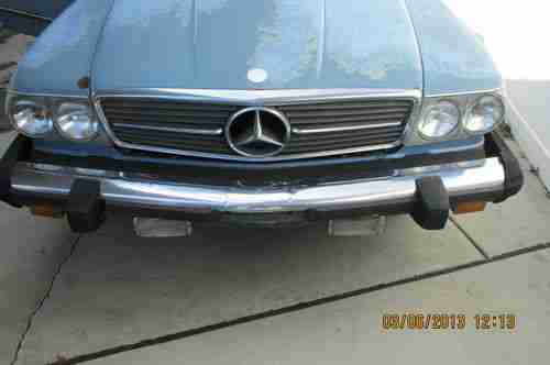 1980 MERCEDES BENZ 450 SL HAS BOTH CONVERTIBLE AND HARD TOP., image 3