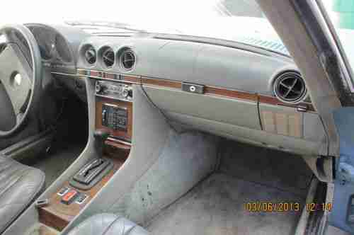 1980 MERCEDES BENZ 450 SL HAS BOTH CONVERTIBLE AND HARD TOP., image 8