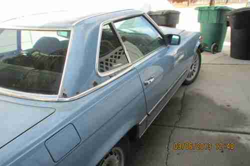 1980 MERCEDES BENZ 450 SL HAS BOTH CONVERTIBLE AND HARD TOP., image 14