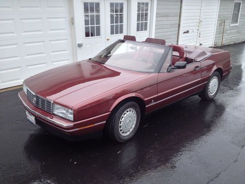 1987 35,000 mi.  cadillac alante///convertable