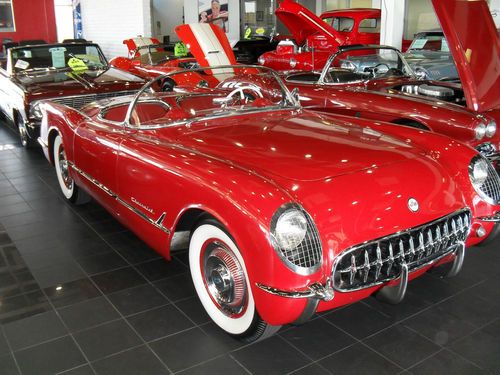 * * * * 1954 * * * * red on red corvette * * * * convertible * * * *