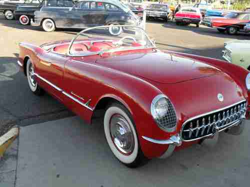 * * * * 1954 * * * * RED ON RED CORVETTE * * * * CONVERTIBLE * * * *, image 2