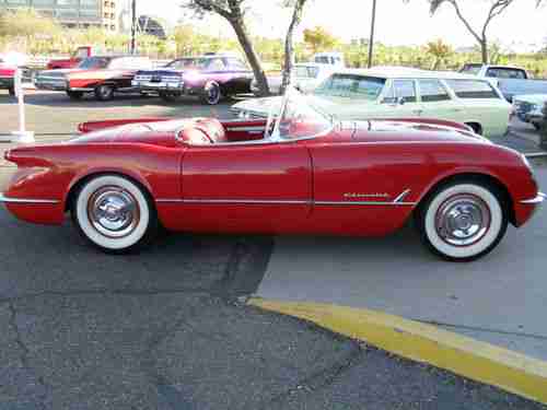 * * * * 1954 * * * * RED ON RED CORVETTE * * * * CONVERTIBLE * * * *, image 11