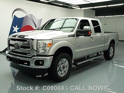 2012 ford f-250 4x4 lariat crew sunroof nav 20's 9k mi texas direct auto