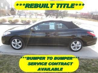 2008 toyota solara sle convertible rebuilt title actual miles