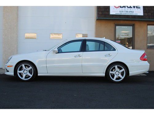 E350 4matic awd amg sport pkg nav hk ipod htd sts shade snrf white / cashmere