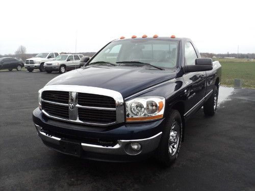 5.9 diesel 2wd 2dr longbed 1 owner slt pkg fullyeq 88xxx mi chrome wh  tr tow