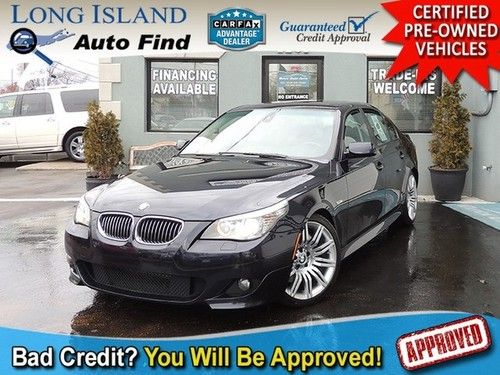 08 bmw 550i leather sunroof heated hid m-wheels lowered push to start navi