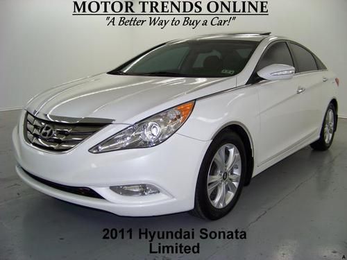 Limited 2.4l navigation rearcam roof leather htd seats 2011 hyundai sonata 54k