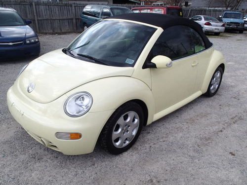 2003 volkswagen beetle gls convertible, salvage,rebuilt title,