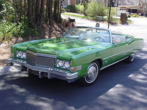 1974 cadillac eldorado convertible no reserve excellent condition rare color