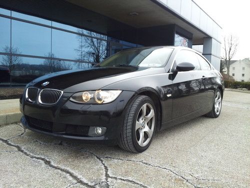 2007 bmw 328xi  coupe 2-door 3.0l black awd very nice!! no reserve