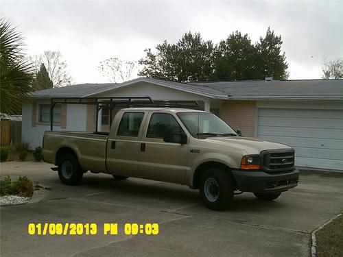 Ford f350 superduty work truck crew cab 7.3l turbo diesel powerstroke long bed