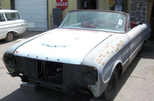 1963 ford falcon futura convertible rolling chassis welding done solid body
