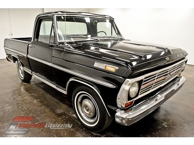 1969 ford f100 ranger 360 big block 3 speed bench seat dual exhaust check it out