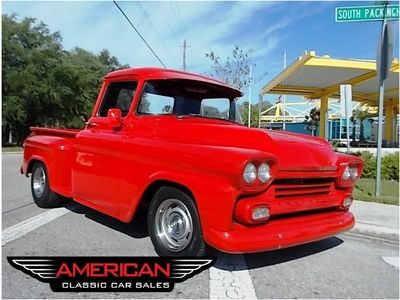 Show quality rest-mod 1958 chevrolet pick up 3100 350 auto ac ps pb pw upgrades!