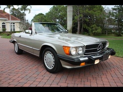 87 mercedes-benz 560sl convertible 560 sl 29k miles both tops like new