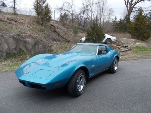 1973 corvette sport coupe medium blue