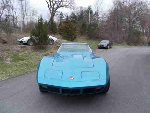 1973 Corvette Sport Coupe Medium Blue, image 2