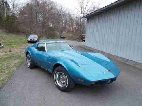 1973 Corvette Sport Coupe Medium Blue, image 4